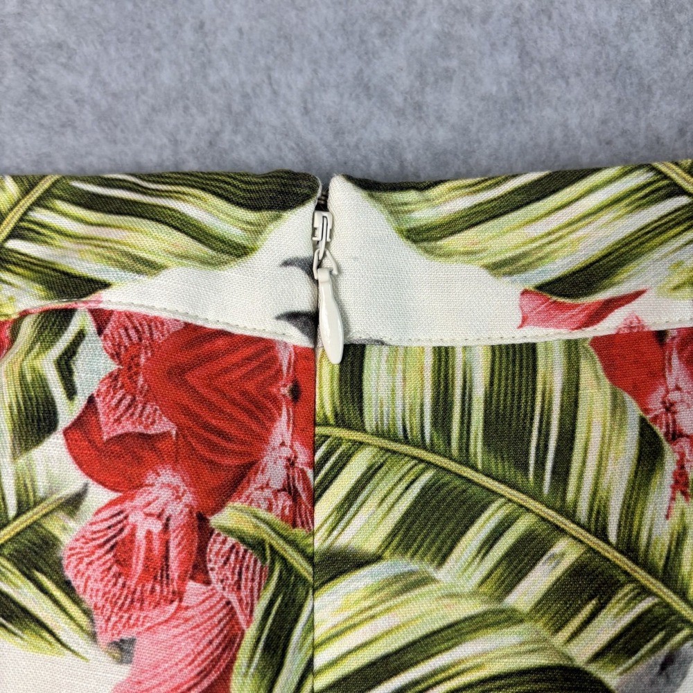 Talbots Skirt‎ Size 20W Vibrant Pleated Front Side Pockets A-Line Linen Cotton - Picture 6 of 8